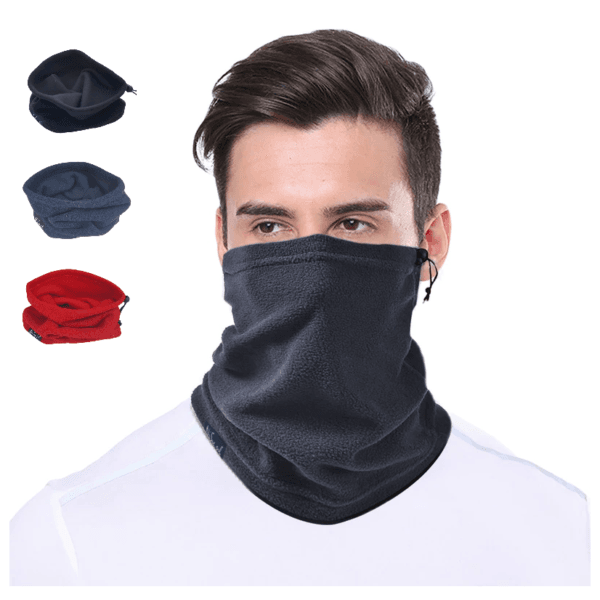 156 Sjaal Fleece - Col Sjaal - Zwart