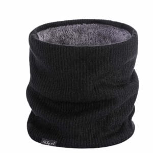 228-2 Sjaal Luxe - Fleece Voering - Zwart