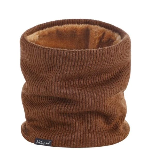 233-2 Sjaal Luxe - Fleece Voering - Bruin