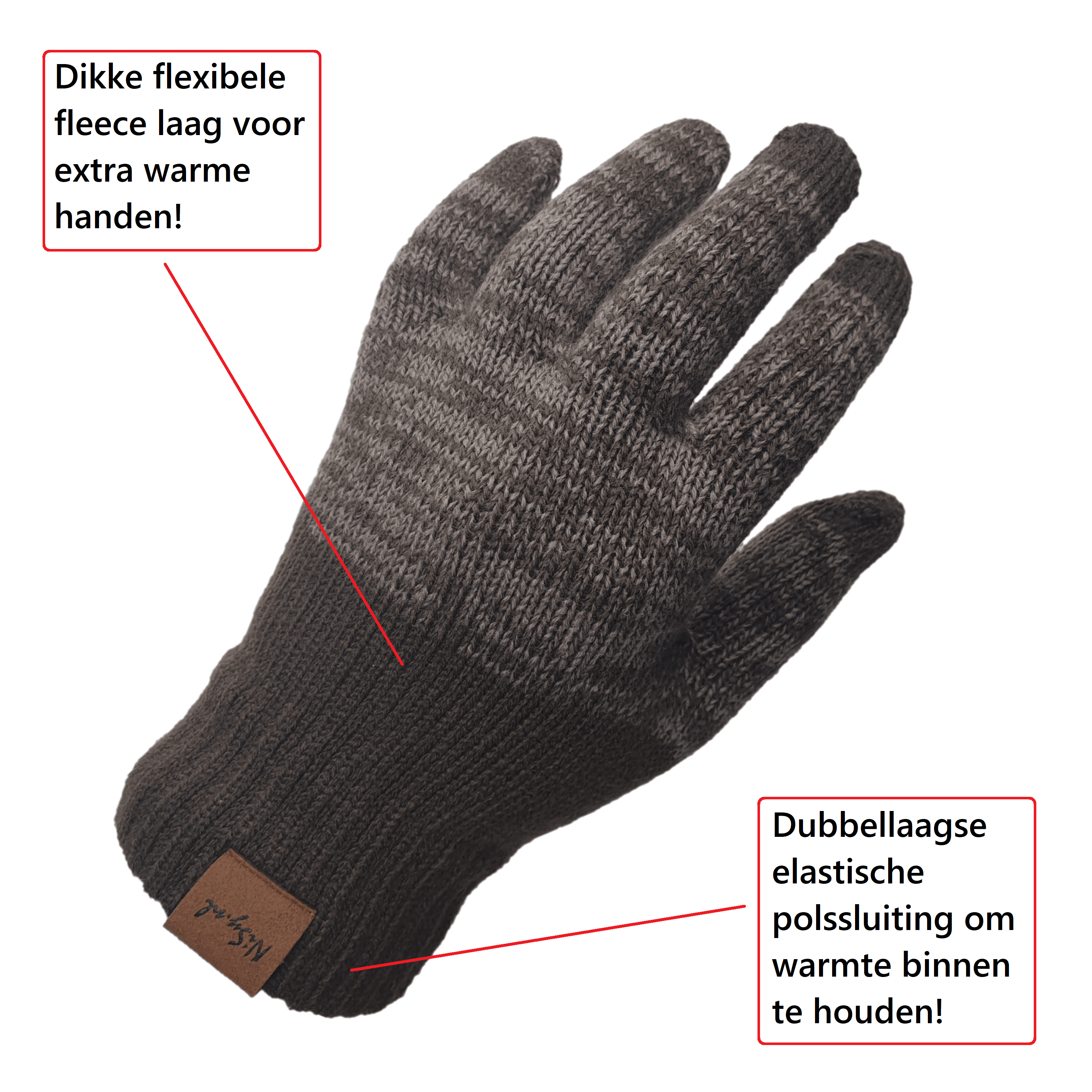 Handschoenen - Luxe - Bruin - Afbeelding 3