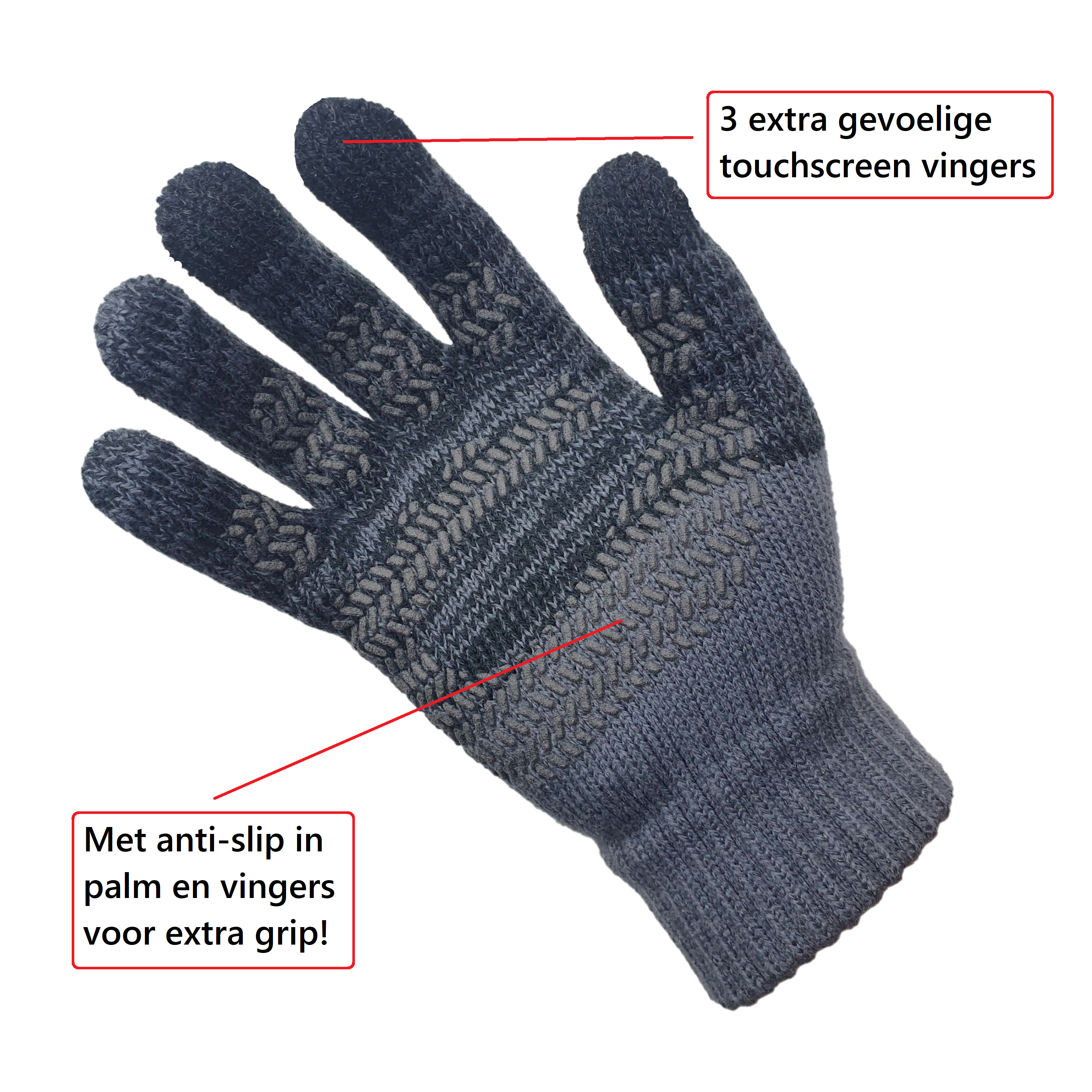 Handschoenen - Luxe - Grijs - Afbeelding 3