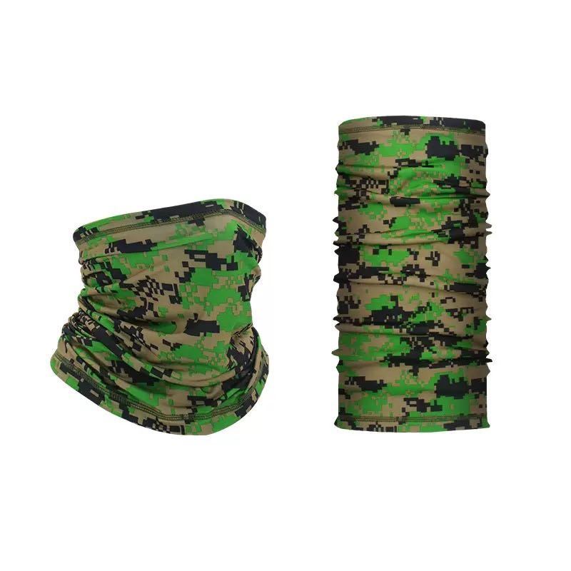 Multifunctionele Nekwarmer | Sjaal | Bandana | Sporten | Unisex | One Size | Army Green - Afbeelding 5