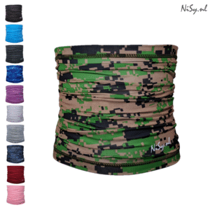 Army Green Front Multifunctionele Nekwarmer | Sjaal | Bandana | Sporten | Unisex | One Size | Army Green