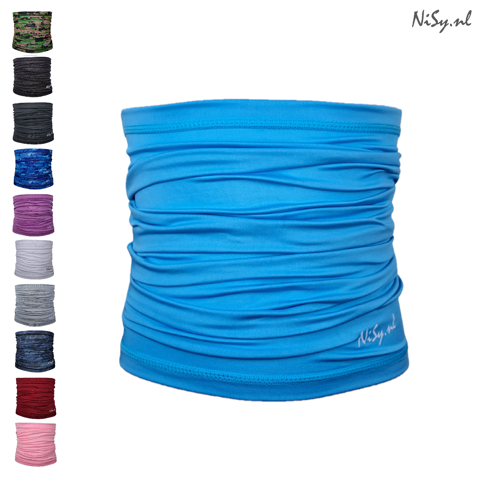 Multifunctionele Nekwarmer | Sjaal | Bandana | Sporten | Unisex | One Size | Blauw