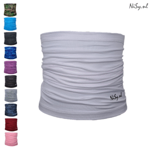 Multifunctionele Nekwarmer | Sjaal | Bandana | Sporten | Unisex | One Size | Wit