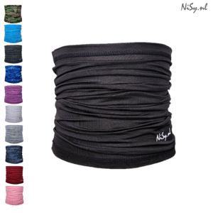 Multifunctionele Nekwarmer | Sjaal | Bandana | Sporten | Unisex | One Size | Zwart