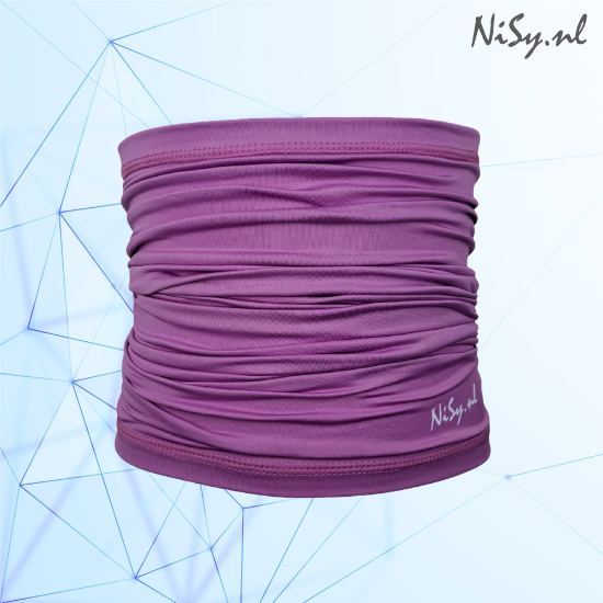 Multifunctionele Nekwarmer | Sjaal | Bandana | Sporten | Unisex | One Size | Paars - Afbeelding 3