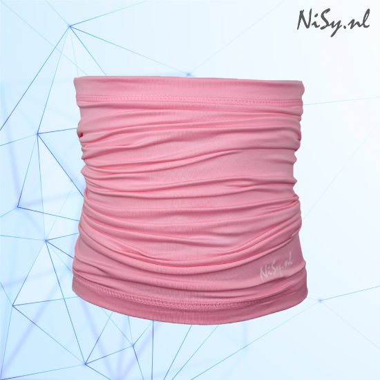 Multifunctionele Nekwarmer | Sjaal | Bandana | Sporten | Unisex | One Size | Roze - Afbeelding 3
